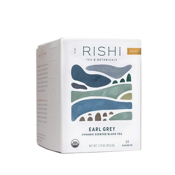 Rishi Tea Earl Grey Sachet Tea Bag - 15ct Box
